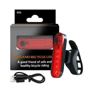 Imagem de Lanterna De Bicicleta Recarregável USB-C À Prova d'Água, Lâmpada De Ad