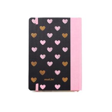 Imagem de Caderneta Molin Loveskine Pautada Cd C/96 Fls Preto