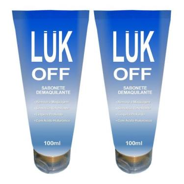 Imagem de Sabonete Demaquilante 100Ml Off Luk - Kit 2 Bisnagas
