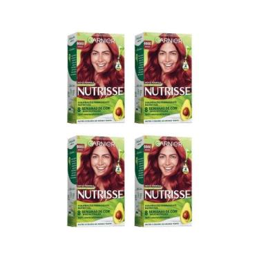 Imagem de Coloraçao Nutrisse 66.60 Louro Esc Ult Verm/Rouge-Kit C/4Un - Garnier
