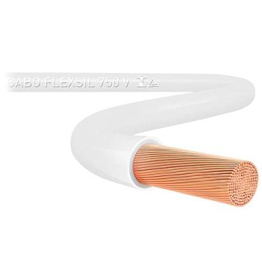 Imagem de Fio Cabinho Flexível SIL 1,5 mm Rolo com 100 m Branco
