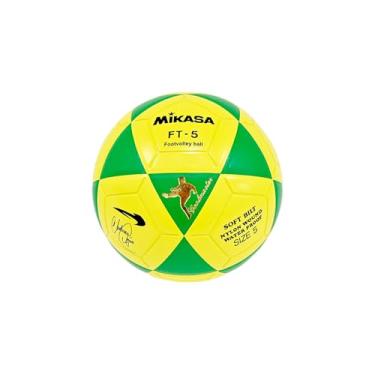 Imagem de Mikasa Bola de Futevôlei FT 5 Edição Anderson Aguia Amarelo e Verde Oficial