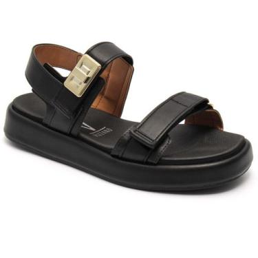 Imagem de Sandália Papete Vizzano Feminino Flats Confortável Original, Preto, 36