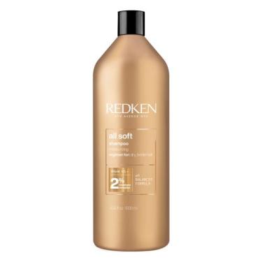 Imagem de Shampoo All Soft 1Litro Redken para cabelos secos e opacos hidratação 