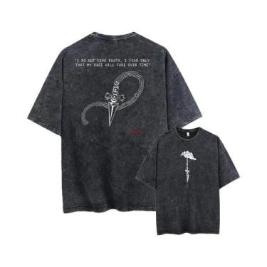 Imagem de Camiseta Masculina Estampada Hunter X Hunter Com Efeito Lavado - Ropa 