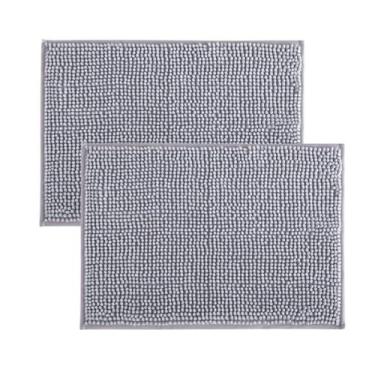 Imagem de Kits de Tapete de Banheiro Bolinha Antiderrapante Microfibra Toque Sua