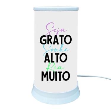 Imagem de Luminária De Mesa Hug Seja Grato