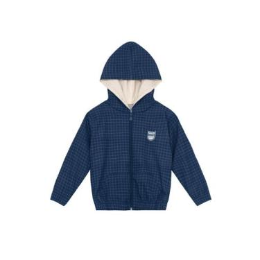 Imagem de Jaqueta infantil menino xadrez Mundi, 10, Azul