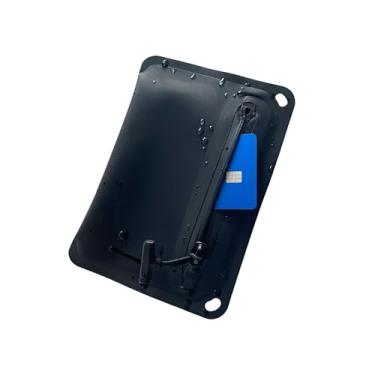 Imagem de IPX8 Carteira submersível à prova d'água bolsa tática para equipamentos pequena e fina bolsa seca bolsa para chave de carro porta-cartões de registro de vacina, Preto, pequeno, 6.8" X 4.7" / 17CM X 12