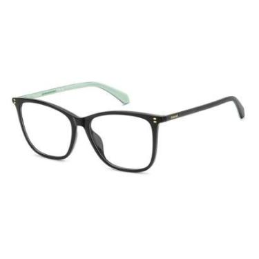 Imagem de Armação de Óculos Polaroid Pld D614 807 55 Preto Brilho-Masculino