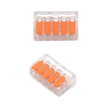 Imagem de 75 Peças Conectores Elétricos De Fio, Terminais De Cabo Rápido Mini De