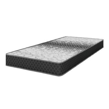 Imagem de Colchão Solteiro de Espuma D33 com Suporte Até 100KG 88x188x19CM Cinza Preto