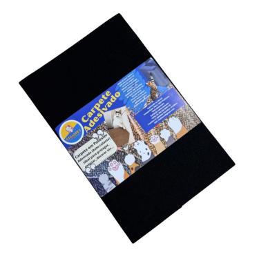 Imagem de Arranhador Adesivo para Gato OEM Protetor para Sofá e Cama Box em Carpete 100% Poliéster Preto 48x30cm 1 Unidade