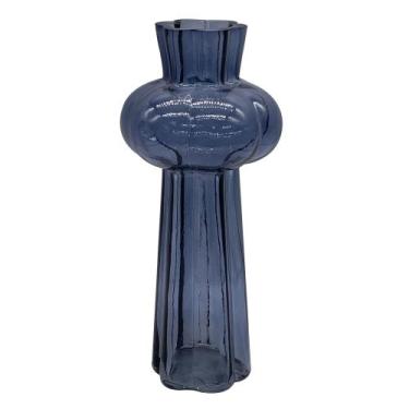 Imagem de Vaso Geometria em vidro 25,50cm azul -L Hermitage - L'Hermitage, 3 mes