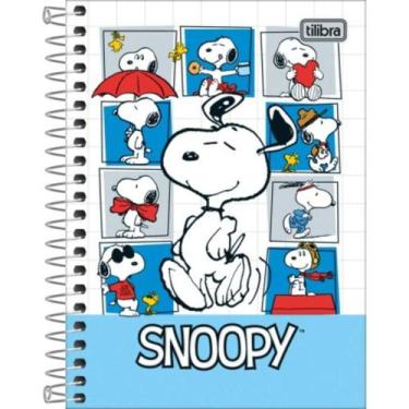 Imagem de Caderneta 1/8 Espiral Snoopy 80fls 11x15,4cm - Tilibra