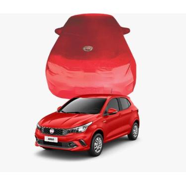 Imagem de Capa de Carro Fiat  Argo Tecido  Lycra Premium - Cadilhe Capas, Vermel
