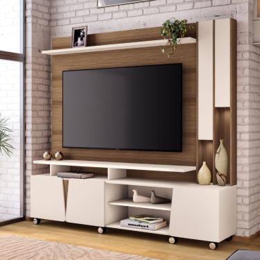 Imagem de Estante Home para TV ate 70 Polegadas LED 3 Portas com Rodizios Virtus HB Moveis