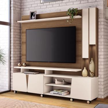 Imagem de Estante Home para TV ate 70 Polegadas LED 3 Portas com Rodizios Virtus HB Moveis