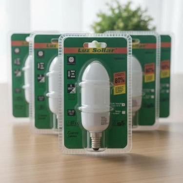 Imagem de Kit Com 10 Lâmpadas LED Vela 9W E14 Branco Frio 6500K Econômica - luz 