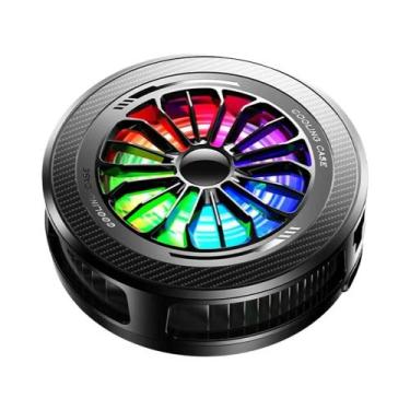 Imagem de Cooler Magnético RGB Para Celular Com Display Digital E Ventilador De 
