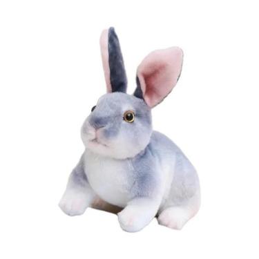 Imagem de Brinquedo De Pelúcia Coelho Realista De 20cm, Coelho Kawaii De Páscoa,