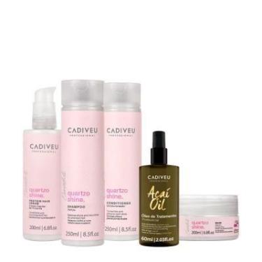 Imagem de Kit Cadiveu Professional Quartzo Shine Shampoo Condicionador Máscara P