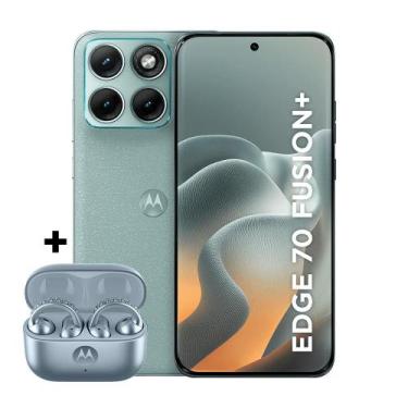 Imagem de Kit Smartphone Motorola Edge 70 Fusion Plus 5G 256GB e Fone Bluetooth 