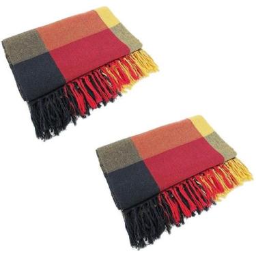 Imagem de Kit 2 Mantas Para Sofá Tipo Manta Capa De Sofá 2,40 X 1,80 Várias Core