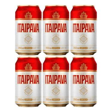 Imagem de Kit C/6 Cerveja Itaipava Lata 350ml