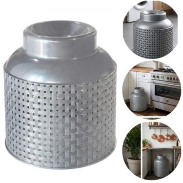 Imagem de Capa De Plástico Botijão De Gás 13kg Premium Cor Cinza - Arqplast