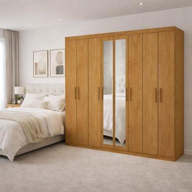 Imagem de Guarda Roupa 8 Portas Espelho Gran Prime-grand Line