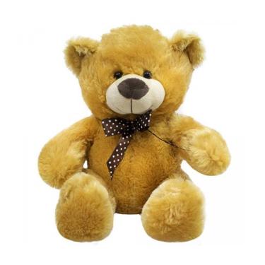 Imagem de Urso de pelúcia caramelo com laço 29cm - Fofy Toys