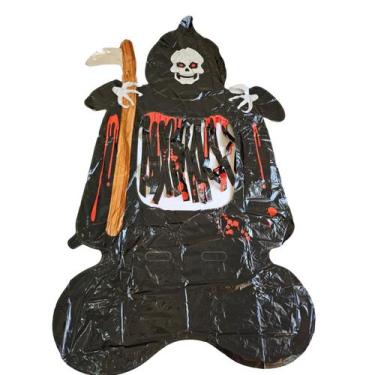 Imagem de balão metalizado gigante para decoração halloween terror - xiao, morte