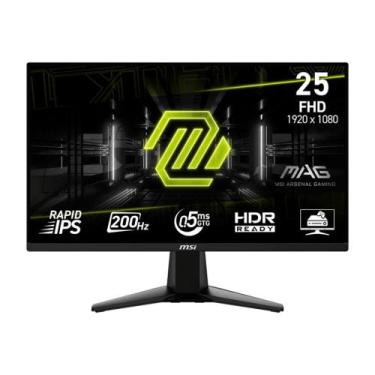 Imagem de Monitor Gamer MSI 24.5" 200Hz 0.5Ms Full HD AMD FreeSync Premium 1920X