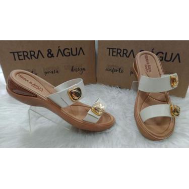 Imagem de Tamanco Terra e Água Angelical Soft 484050 - Terra & Agua, Ouro, Caram