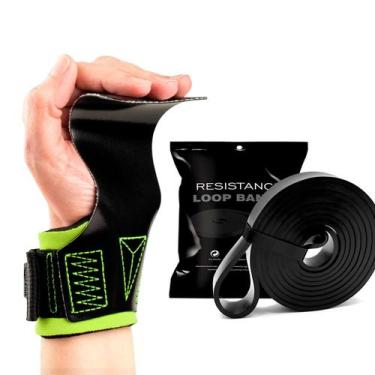 Imagem de Kit Hand Grip Legacy Skyhill Colors e Super Band Preto, Lona preta pun