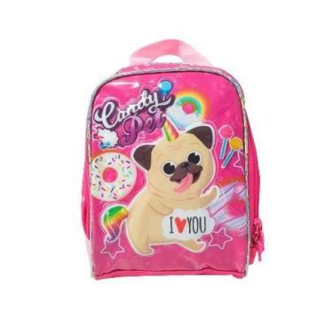 Imagem de Lancheira  térmica candy pet pug unicórnio menina rosa - FUSECO, ROSA