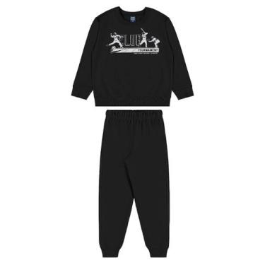 Imagem de Conjunto Blusão Club Classic Calça Bee Loop, Preto