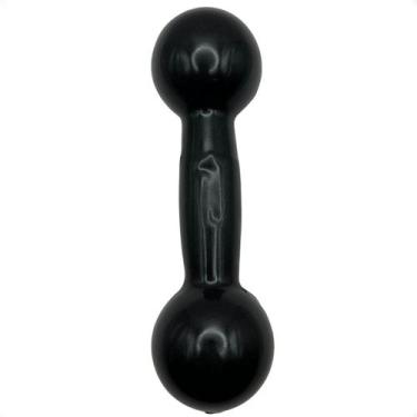 Imagem de Halter Emborrachado 1 Kg - Preto - 2M FITNESS