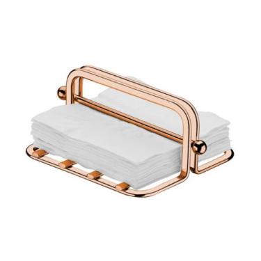 Imagem de Porta Guardanapos com Peso Pequeno Rosé Gold 1611rg - Future
