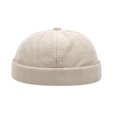 Imagem de Gorro Unissex De Corduroy À Prova De Vento, Minimalista, De Cor Sólida