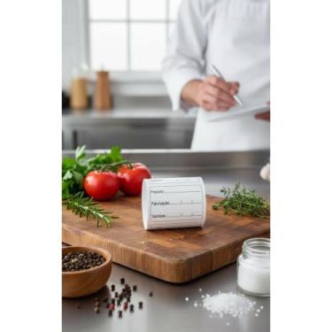 Imagem de Etiqueta 60x40mm Couche Preta Milheiro Alimentos Anvisa - Congratulati