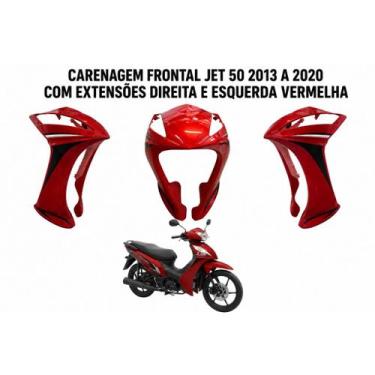 Imagem de Carenagem Frontal Jet 50 2013 a 2020 com Extensões Direita e Esquerda 