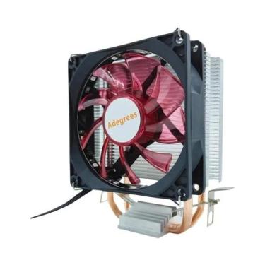 Imagem de Cooler De CPU LED Vermelho 90MM Com 2 Heat-pipes PWM 3PIN/4PIN Para LG