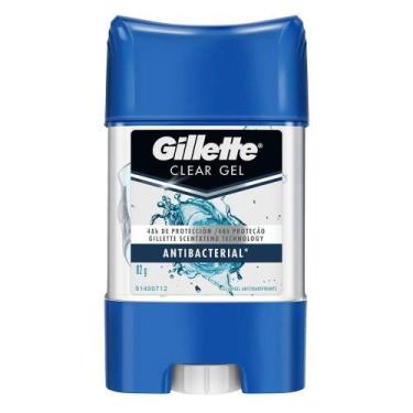 Imagem de Desodorante Gillette Clear gel Antibacterial 82g