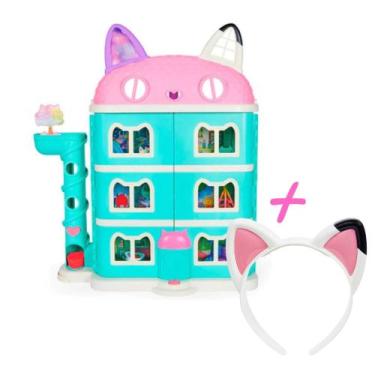 Imagem de Playset Casa Mágica Da Gabby Gabby's Dollhouse Com Acessórios E Tiara 