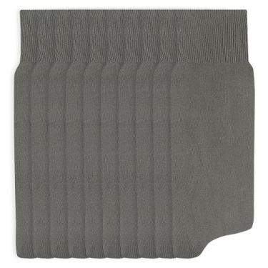 Imagem de Kit 10 Meias Mash Social Cano Longo Poliamida Lisa Masculina 231.03, C