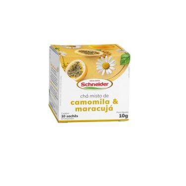 Imagem de Chá Camomila e Maracujá em Sachês Infusão 10g Schneider