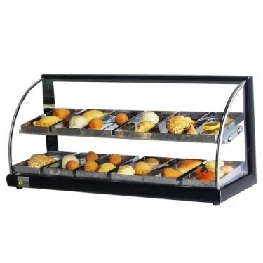 Imagem de AD12 Estufa Alfa para salgados de 12 bandejas Dupla Preta 220V Omega