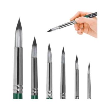 Imagem de Conjunto De 6/24 Pincéis De Pintura Para Artistas, Para Acrílico, Óleo